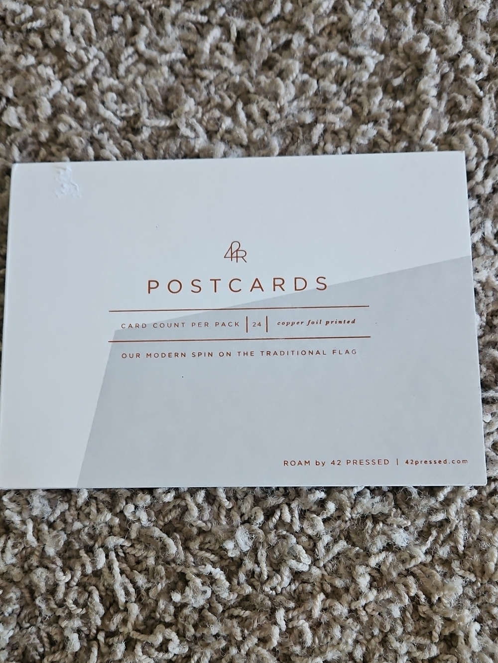 Roam Copper Foil Postcards